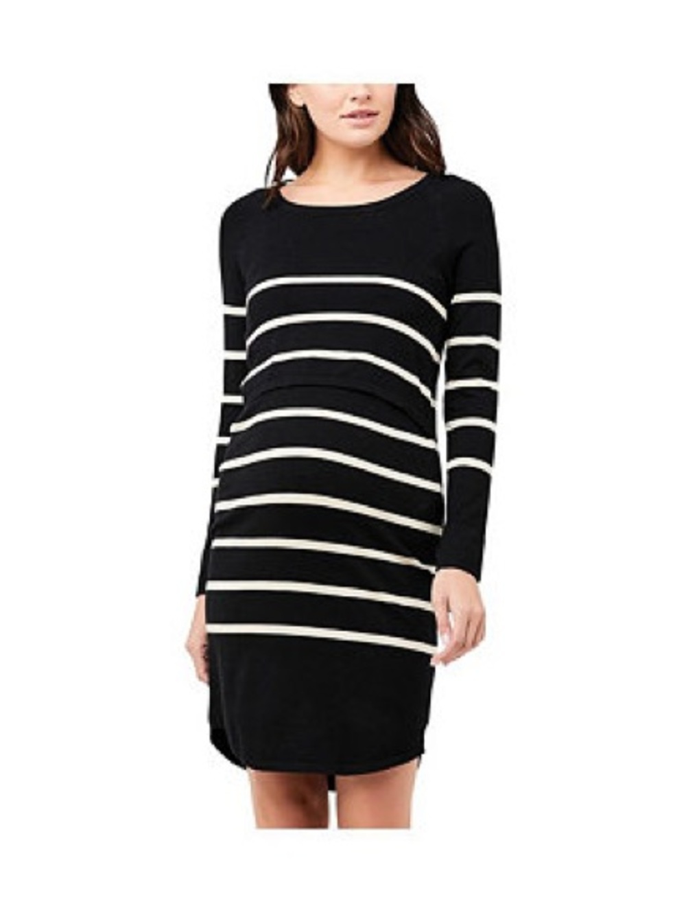 Ripe Maternity striped pregnancy and nursing dress/tunic
